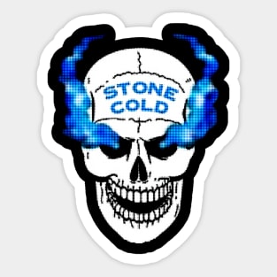 Blue Fire Steve Sticker